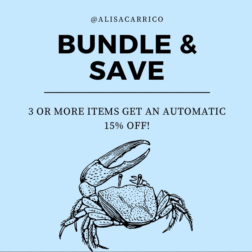 🦀 Save 15% When You Buy 3 or More Items! 🦀